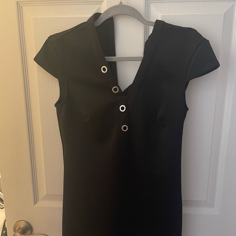 Black mini dress